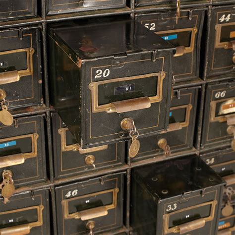 vintage safe deposit box 